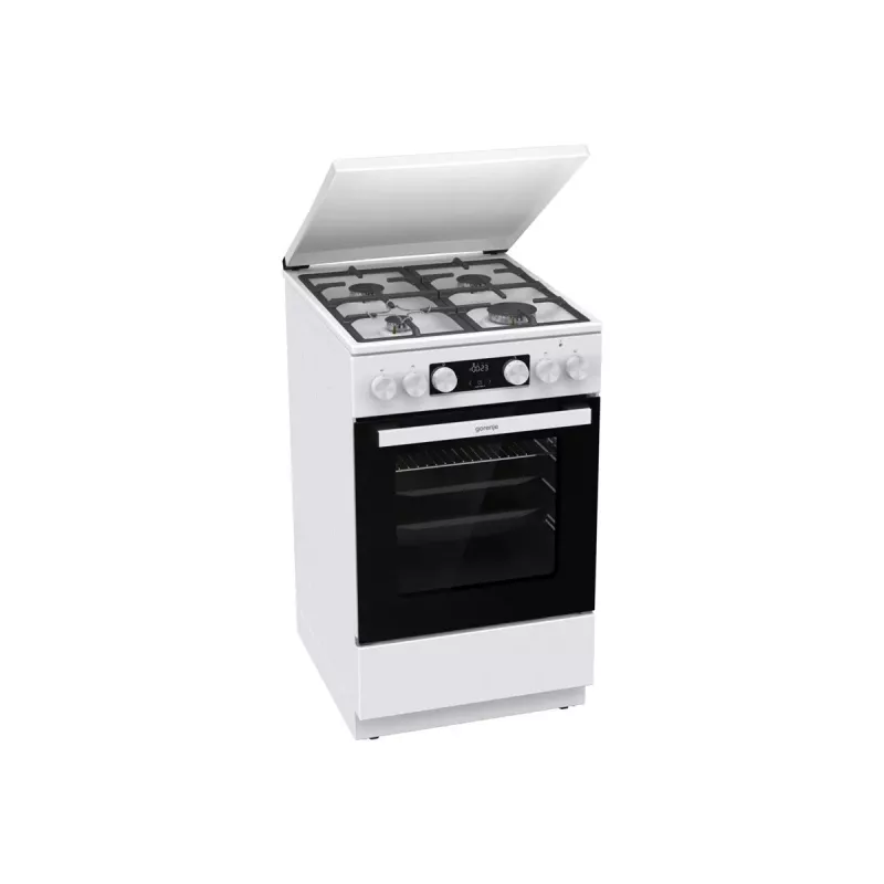 Gorenje GK5C42WF-B Fogão Independente Gás-Elétrico, Branco, 50 cm, 70 L