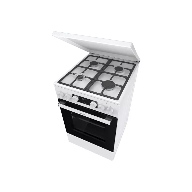 Gorenje GK5C42WF-B Fogão Independente Gás-Elétrico, Branco, 50 cm, 70 L