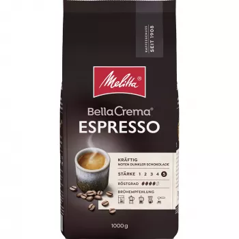 MELITTA BellaCrema Espresso Grãos de Café Inteiros 1 kg Intensidade 5/5