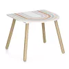 Zeller Present 13536 Conjunto de Móveis para Crianças - Mesa e 2 Cadeiras, Branco/Madeira Natural, MDF, a partir dos 3 anos