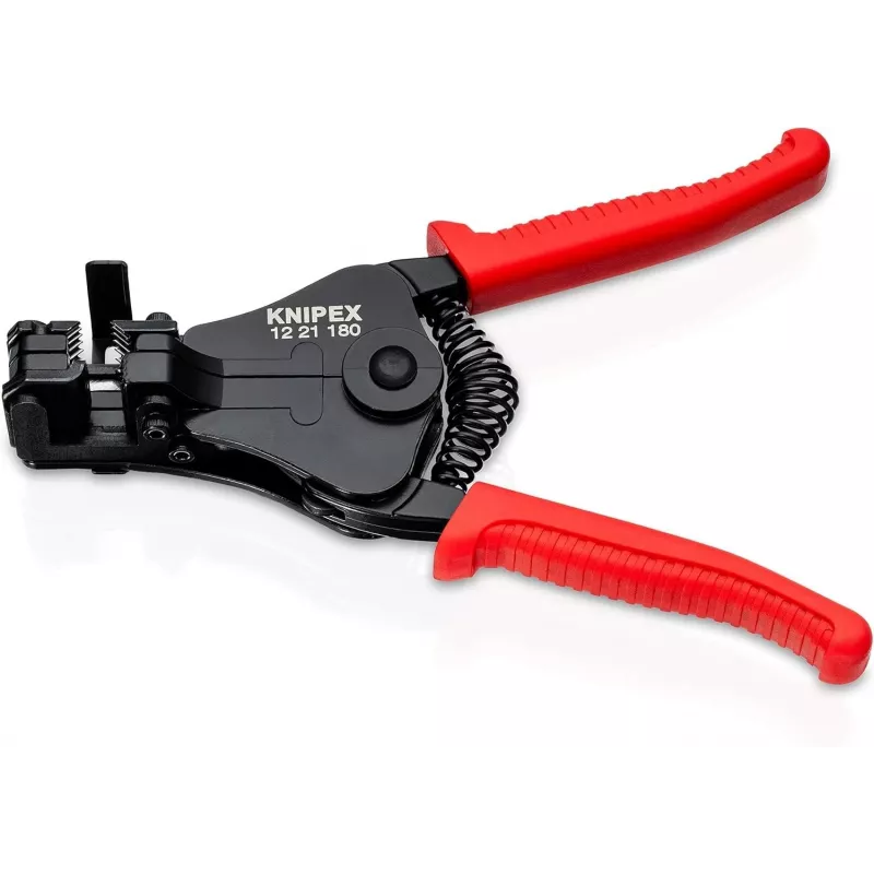 KNIPEX 1221 Alicate de Descarnar Automático 0,03-10 mm² (32-8 AWG) com Cortador, 180 mm