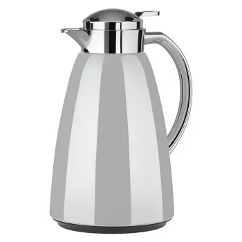 Garrafa térmica EMSA CAMPO, 1 litro, cinzento-claro/aço inoxidável, fecho Quick-Tip
