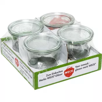Frasco de conserva WECK 0,5L conjunto com 4 unid.