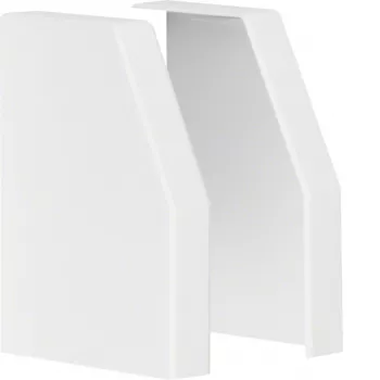 Hager L22359010 par de tampas de extremidade para calha RK 150x110 mm, branco puro