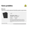 Klingspor PS 11 A Lixa de água e seca, P1500, 50 folhas