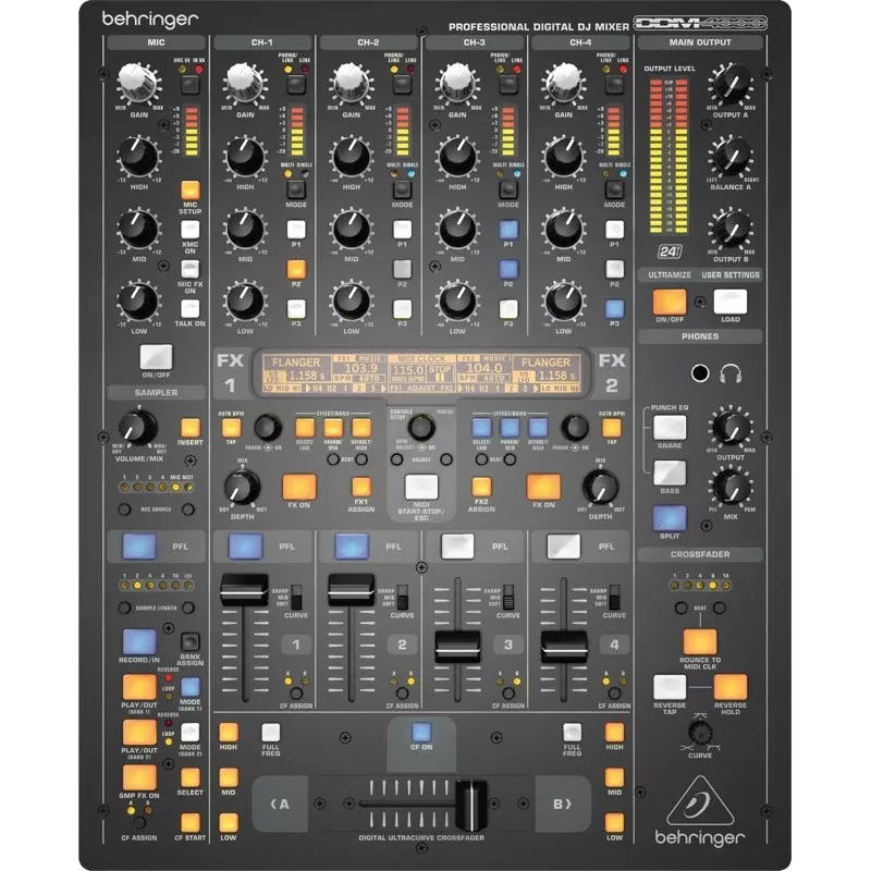 Behringer DDM4000 misturadora DJ digital 5 canais