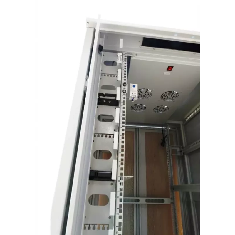 ALLNET ALL-SNB81222EKGrau armário de rede de pé 22U - capacidade de carga 500 kg - cinzento - 4 ventoinhas