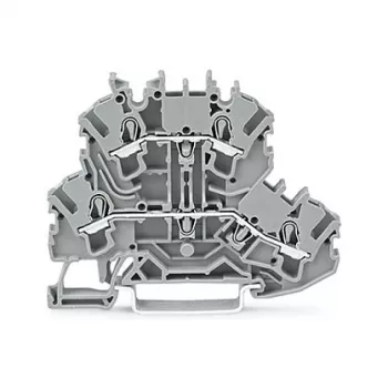 Borne de passagem de 2 condutores WAGO 2002-2201 TOPJOB S, 2,5 mm², 500 V, cinzento
