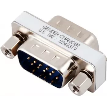 Adaptador de género mini EFB Elektronik, D-Sub 9 pinos macho para fêmea