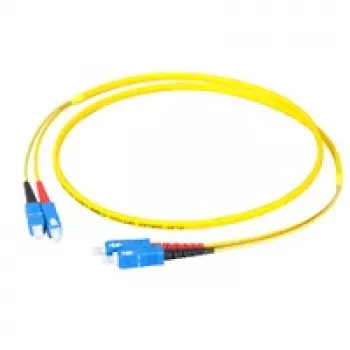 Jumper duplex EFB Elektronik SC-SC 9/125 µm OS2 LSZH Yellow Flat Twin 3x5mm 3m