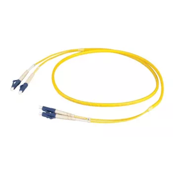 Jumper duplex EFB Elektronik LC-LC OS2 Flat Twin 3m amarelo