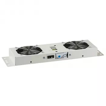 Unidade de ventilação EFB-Elektronik BASIC 2-fach, incl. termostato, RAL 9005 Plug & Play, para caixa de parede IP55