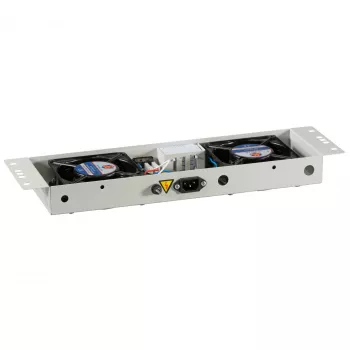 Unidade de ventilação EFB-Elektronik BASIC 2-fach, incl. termostato, RAL 9005 Plug & Play, para caixa de parede IP55
