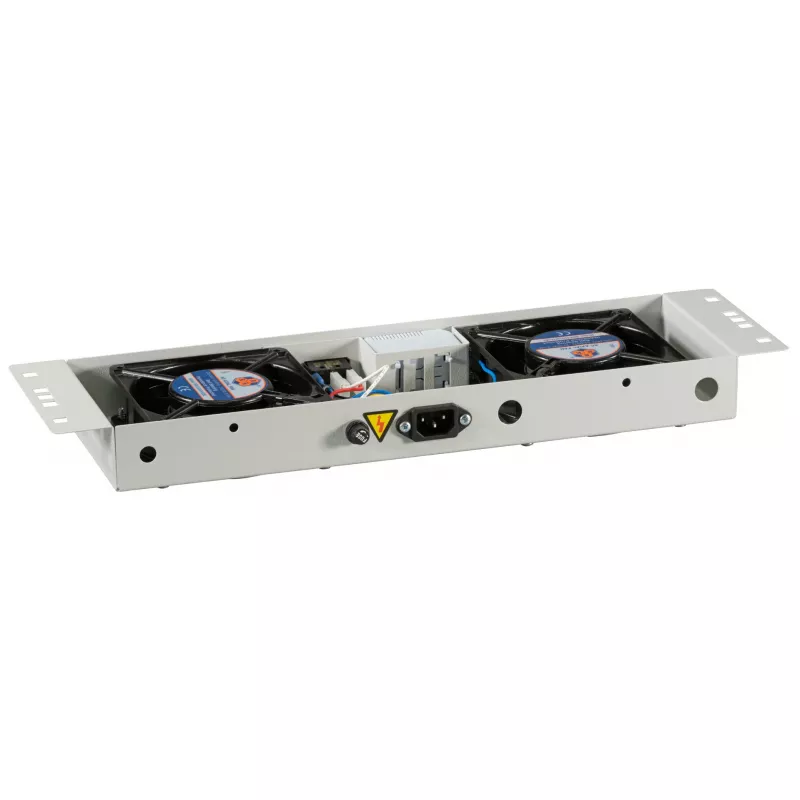 Unidade de ventilação EFB-Elektronik BASIC 2-fach, incl. termostato, RAL 9005 Plug & Play, para caixa de parede IP55