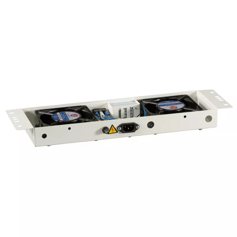 Unidade de ventilação EFB-Elektronik BASIC 2-fach, incl. termostato, RAL 9005 Plug & Play, para caixa de parede IP55