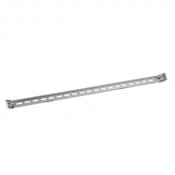 Calha de perfil C EFB Elektronik para gestão de cabos, profundidade 800 mm, aço galvanizado a fogo, prateado
