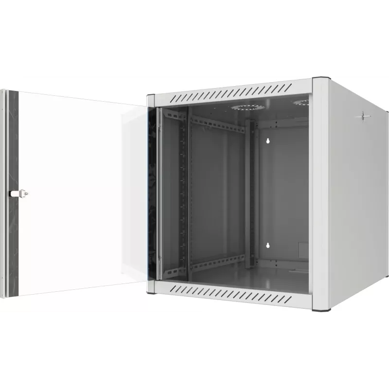 Armário de parede EFB Elektronik 19 inch 12U profundidade 800 mm pré-montado RAL7035