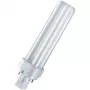 Lâmpada fluorescente compacta OSRAM DULUX D 18W/830 G24d-2, branco quente