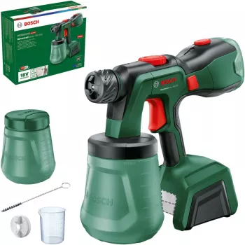 Pistola de pintura a bateria Bosch AdvancedSpray 18V-500 (unidade base, verde, POWER FOR ALL ALLIANCE)