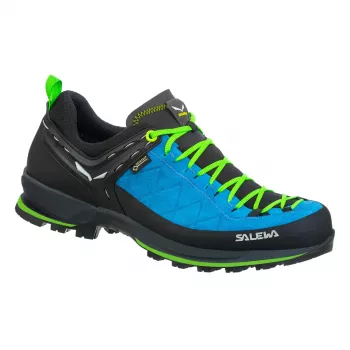 Sapatos de Trekking Salewa Mountain Trainer 2 GTX - Azul/Verde Néon, Tamanho 46
