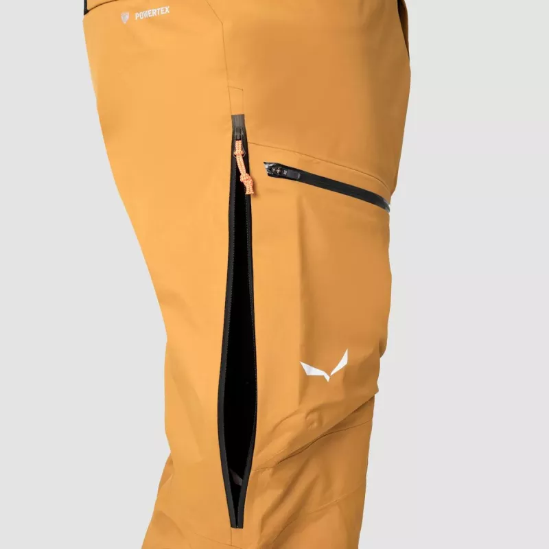 Calças Salewa Sella 3L PTX - Golden Brown - tamanho S
