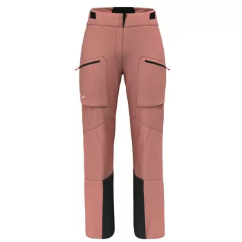 Salewa Sella 3L PTX calças mulher calças de esqui hardshell - Desert Pink, XS
