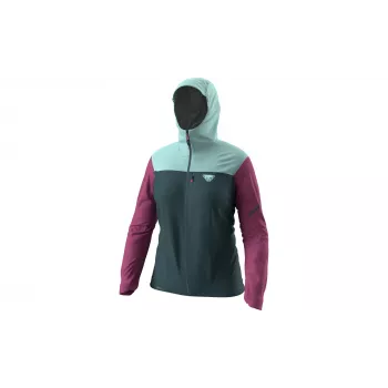 Casaco SALEWA Dynafit Traverse 3L para mulher - Cinder/Cloud Blue, XS