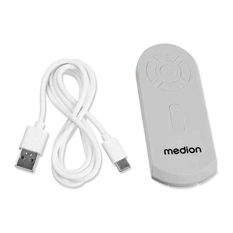 Ventilador de campismo MEDION LIFE E10 TF (MD 12065) cinzento/branco