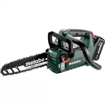 Motosserra a bateria METABO MS 18 LTX BL 25 (601595900) SET (verde/preto, bateria Li-Ion 4,0Ah 18V)