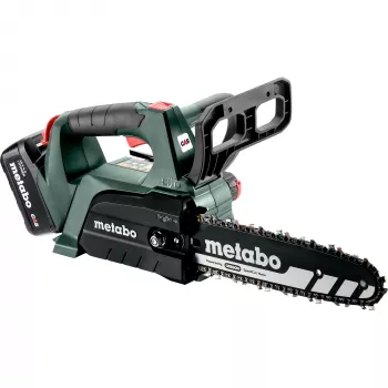 Motosserra a bateria METABO MS 18 LTX BL 25 (601595900) SET (verde/preto, bateria Li-Ion 4,0Ah 18V)