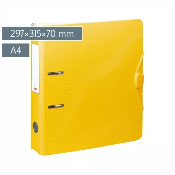 Dossier de alavanca BRUNNEN WAVE A4 7 cm amarelo polipropileno