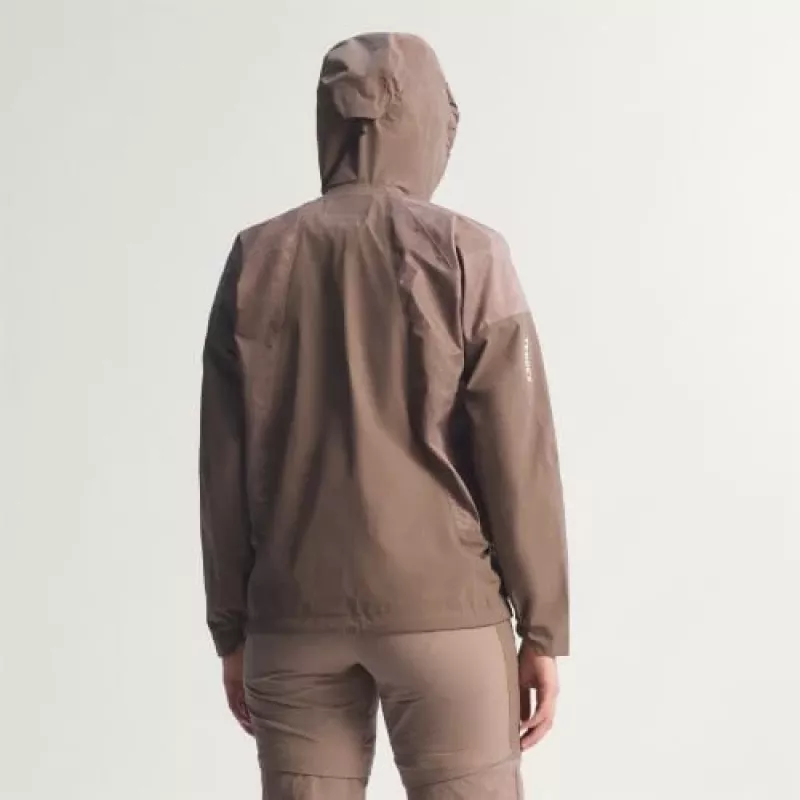 adidas TERREX Xperior 2.5L Hybrid Primeknit Climaproof Jacket - Trace Brown - tamanho S