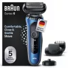 Braun Series 6 61-B4500cs máquina de barbear de lâminas azul