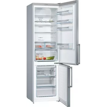 Combinado frigorífico-congelador Bosch KGN397LEQ com NoFrost, VitaFresh, 363 l, aspeto inox, classe de eficiência energética E