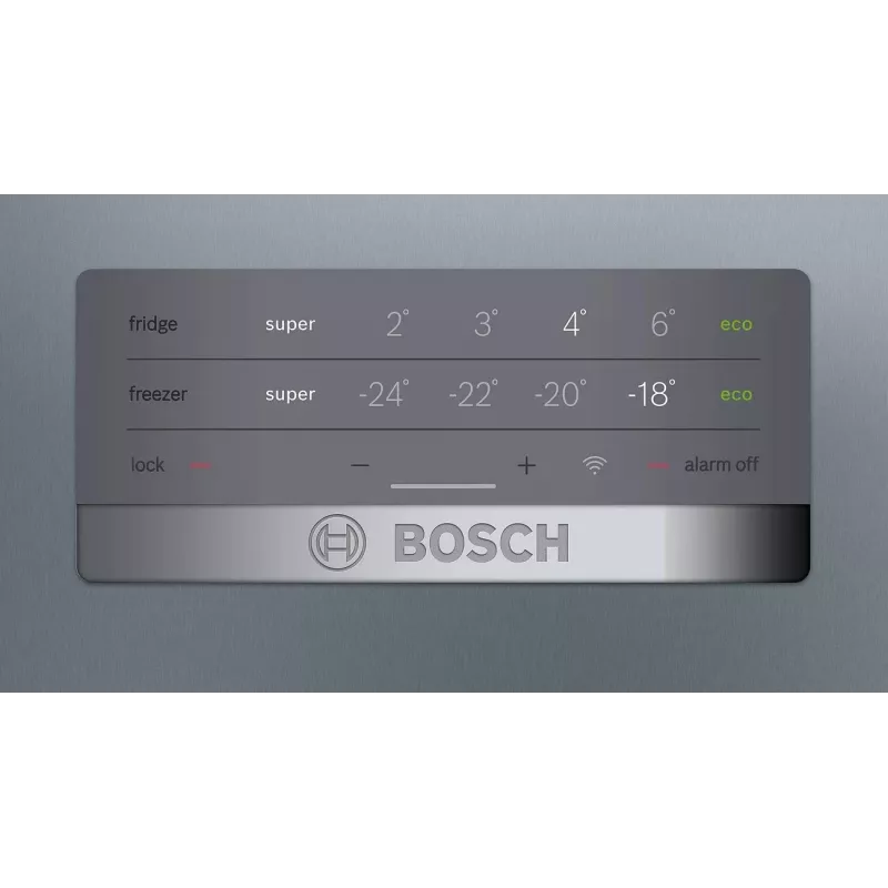 Combinado frigorífico-congelador Bosch KGN397LEQ com NoFrost, VitaFresh, 363 l, aspeto inox, classe de eficiência energética E