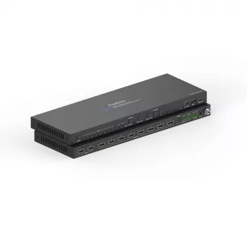 Splitter HDMI 2.1 2x8 PureLink - 48Gbps com scaler e extração de áudio