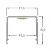 Perfil LED AB-Profil QUALITYFLEX Brumberg 53381263 alumínio 2000mm
