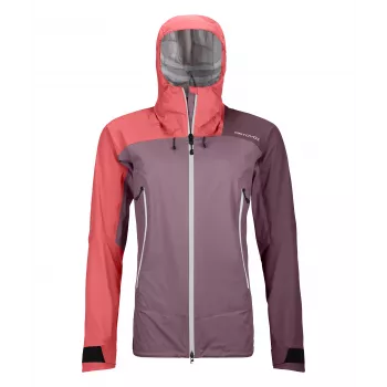 Casaco leve Ortovox Westalpen 3L para mulher - Wild Berry - tamanho M