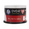 Verbatim HP imprimível a jato de tinta DVD-R spindle (50 discos) - 16x, 4.7 GB, AZO Dye, superfície branca imprimível