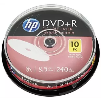 Verbatim DVD+R DL 8.5GB 8x HP imprimível spindle (10 discos)