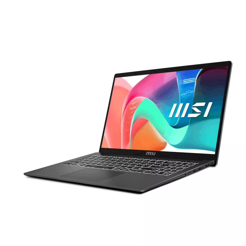 MSI Modern 15 F1MG-1241NL Intel Core 5 120U 15,6 polegadas Full HD 16GB RAM 512GB SSD Windows 11 Home Prateado
