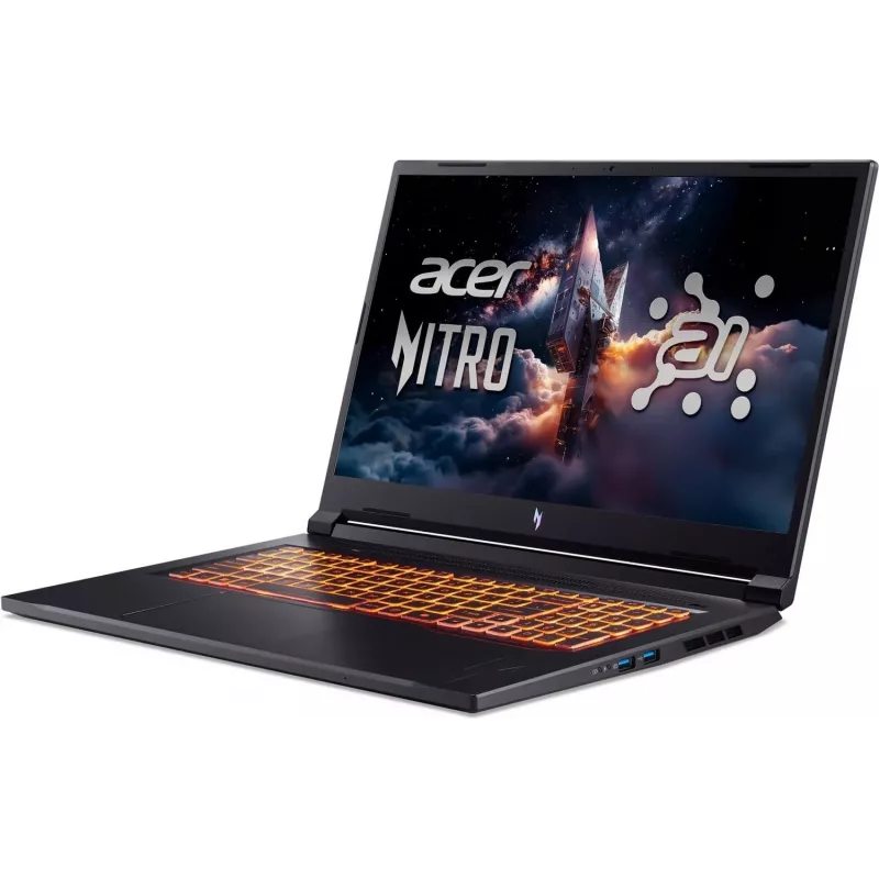 Acer Nitro V 17 AI Portátil Gaming - AMD Ryzen AI 5 240, 17,3 polegadas FHD 144Hz, 16GB DDR5, 512GB SSD, GeForce RTX 5060, Windows 11 Home, Obsidianschwarz