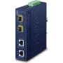 Planet IGT-2205AT Conversor de Media Industrial 2 Portas Gigabit Ethernet para SFP, IP30, -40°C a 75°C