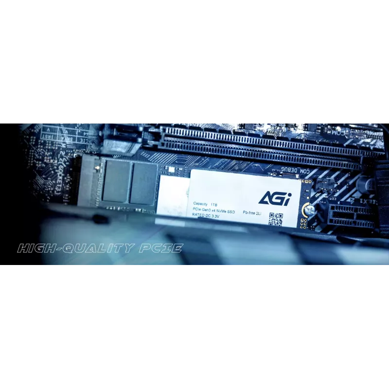 SSD AGI TECHNOLOGY 512GB M.2 2280 PCIe Gen3 x4 NVMe, 3000MB/s de leitura, 1400MB/s de escrita