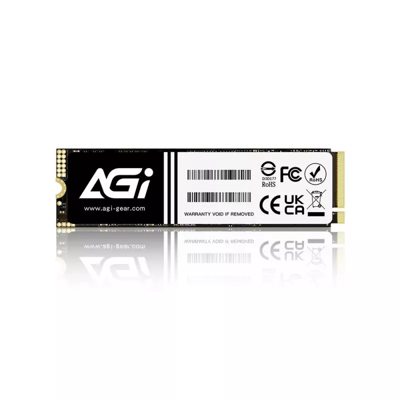 SSD AGI TECHNOLOGY 512GB M.2 2280 PCIe Gen3 x4 NVMe, 3000MB/s de leitura, 1400MB/s de escrita