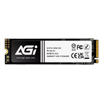 SSD interna AGI TECHNOLOGY 1TB M.2 NVMe PCIe Gen3 x4 (AGI1T0GIMAI298-CB)