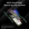 SSD AGI TECHNOLOGY 1TB M.2 NVMe PCIe 4.0 - 4700MB/s de leitura, 2800MB/s de escrita, 600TBW