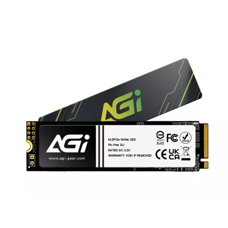 SSD AGI TECHNOLOGY 1TB M.2 NVMe PCIe 4.0 - 4700MB/s de leitura, 2800MB/s de escrita, 600TBW