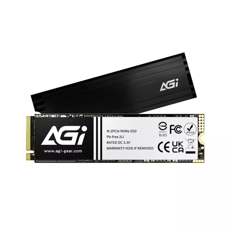 SSD AGI TECHNOLOGY 1TB M.2 NVMe PCIe Gen4x4 - 7400MB/s de leitura, 5200MB/s de escrita, 750TBW