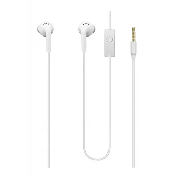 Headset estéreo original universal Samsung EHS61ASFWE 3.5mm com cabo 1,2m microfone branco (OEM)